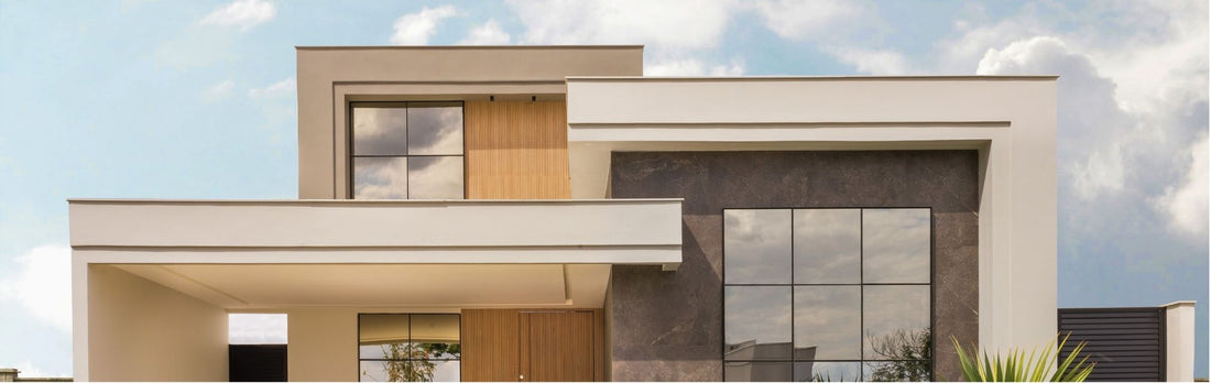 The Lifespan of a Flat Roof showing modern house living with GRP fibreglass epoxy roof