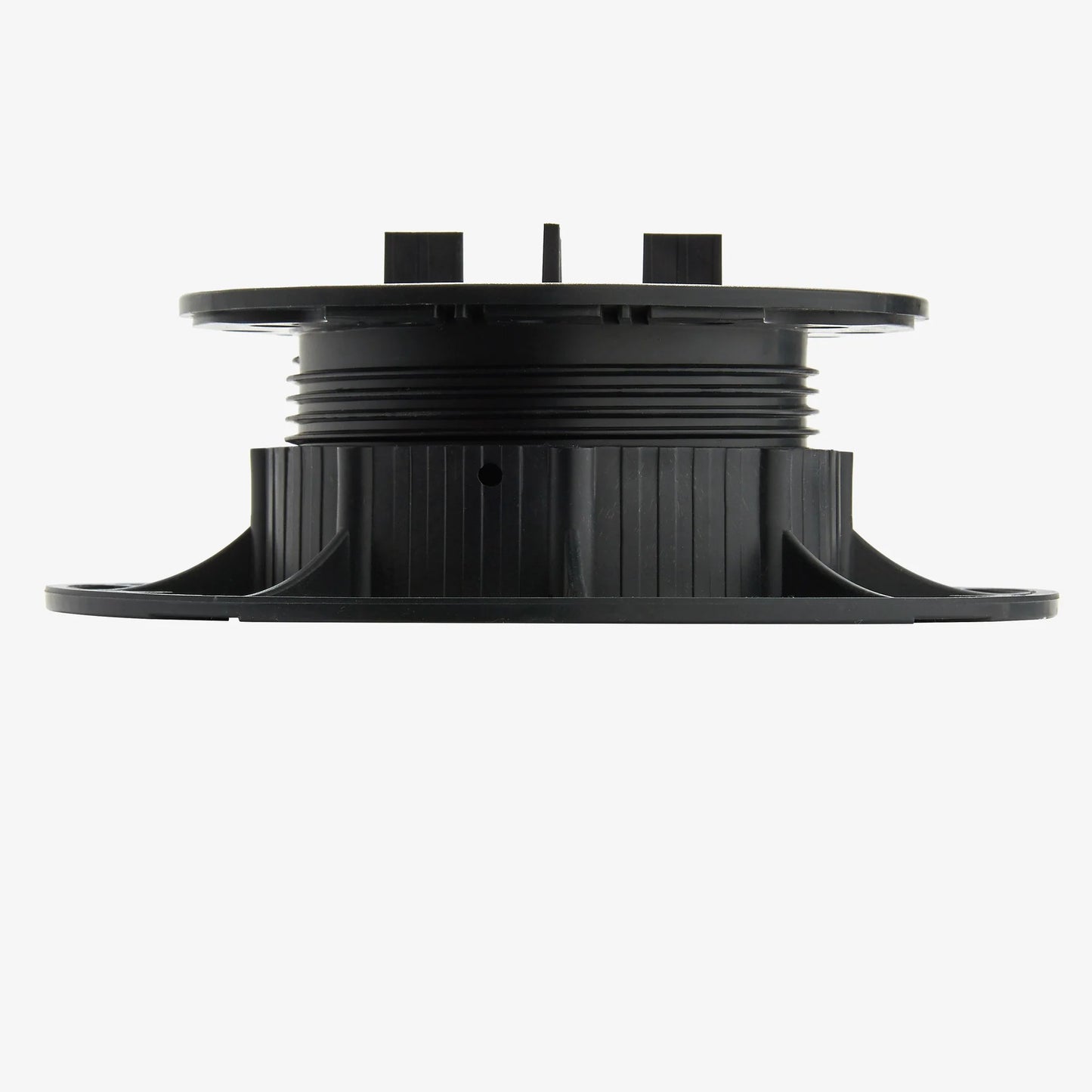 Paving Pedestal Supports showcasing the robust design and eco-friendly materials made from 90% recycled polypropylene, ideal for patios, terraces, and commercial outdoor spaces.