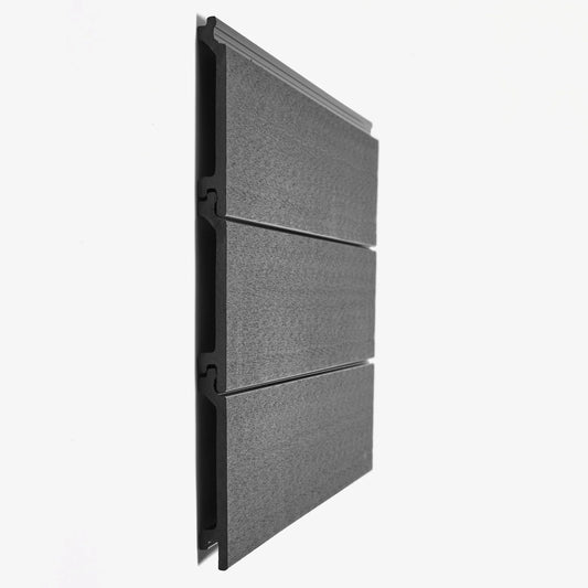 Hyperion Explorer Composite Cladding in a stylish natural woodgrain finish, showcasing its durability and low-maintenance features.