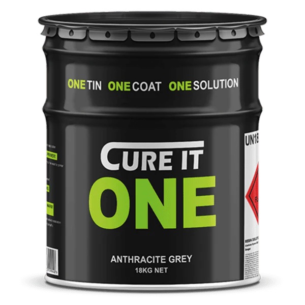 Cure It ONE GRP Roofing Resin 18kg – Anthracite Grey