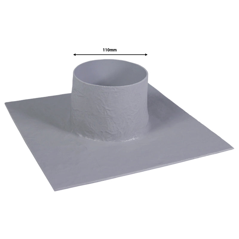 GRP soil pipe cuff 110mm for flat roof penetrations - Apex