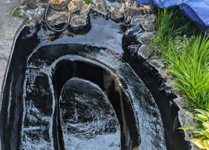 Installation of Apex Fiberglass Pond Kits, featuring easy DIY assembly and long-lasting pond solutions for outdoor spaces.