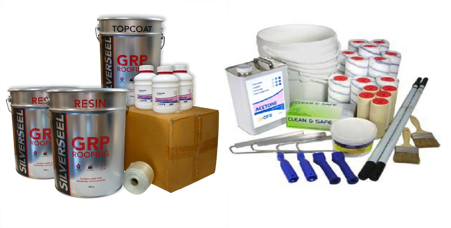 Detailed view of GRP Roofing Kits 600g, showcasing the high-quality materials and colors available for robust roof installations.