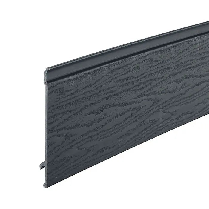 Anthracite Grey Horizontal Coastline Composite Cladding - Length 5m x Width 203mm - Apex