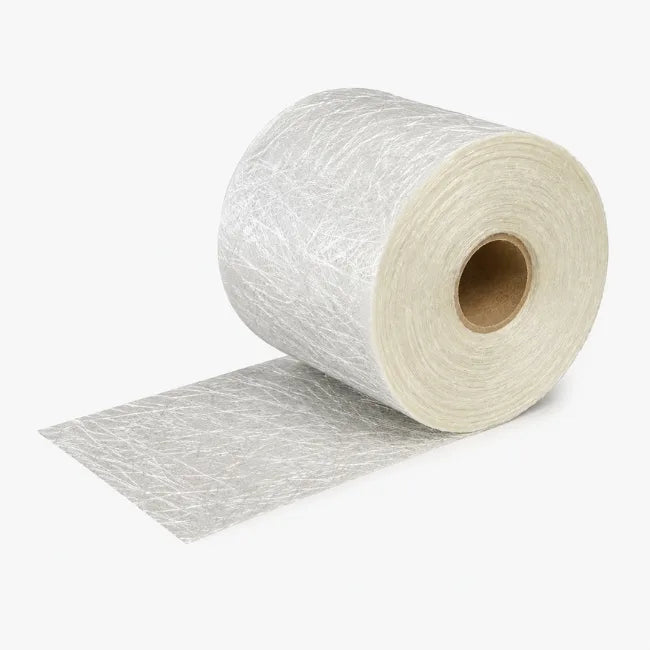 CSM 450gm fibreglass chopped strand mat tape 75mm x 50m roll for GRP roofing repairs