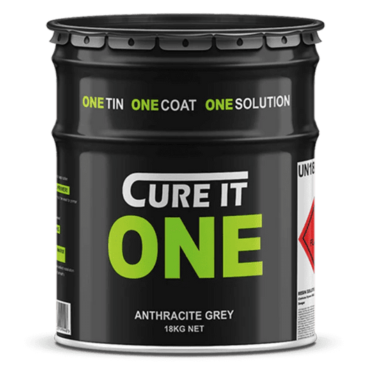 Cure It ONE GRP Roofing Resin - Anthracite Grey 18kg inc Summer catalyst - Apex