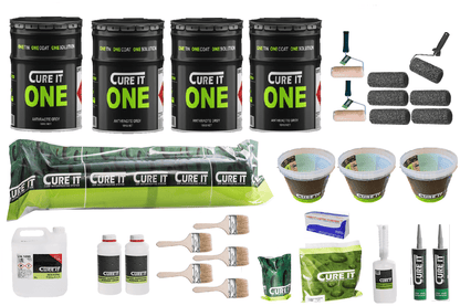 Cure It ONE Roof Kits - Anthracite Grey, Fast Single Coat Application, 20 - Year Guarantee - Apex