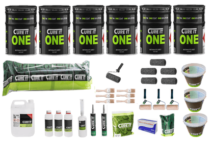 Cure It ONE Roof Kits - Anthracite Grey, Fast Single Coat Application, 20 - Year Guarantee - Apex