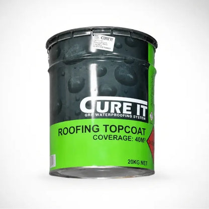 CURE IT Roofing Topcoat 20kg tin for GRP waterproofing and flat roof protection