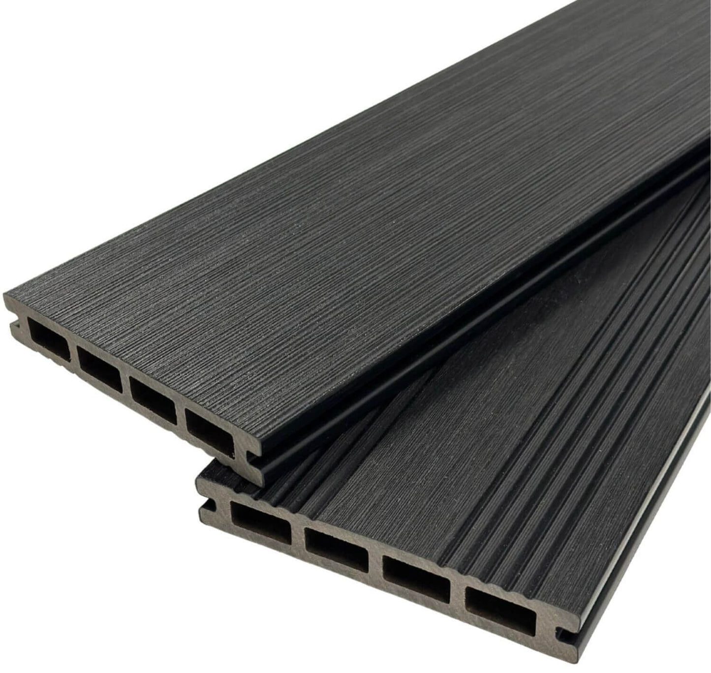Hollow Composite Dual Sided Decking Board – 3.66m | 5 Colours - Apex