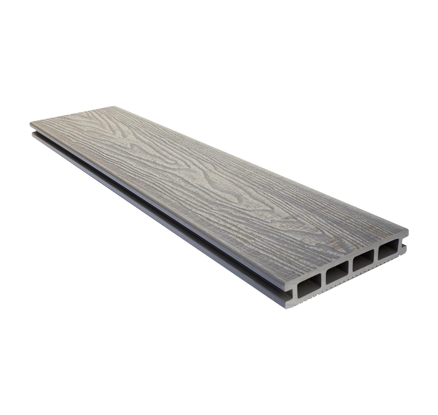 Hollow Composite Dual Sided Decking Board – 3.66m | 5 Colours - Apex