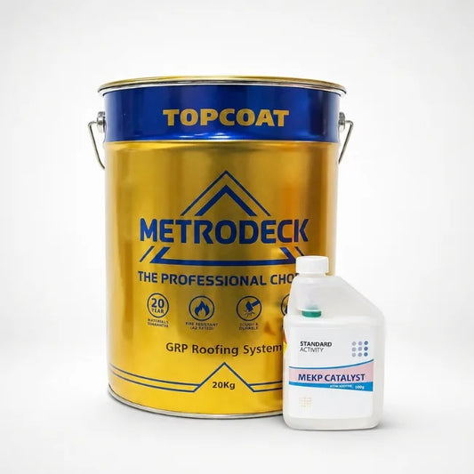 Metrodeck Roofing topcoat Fire rated BS476 Part 3 AB with free catalyst