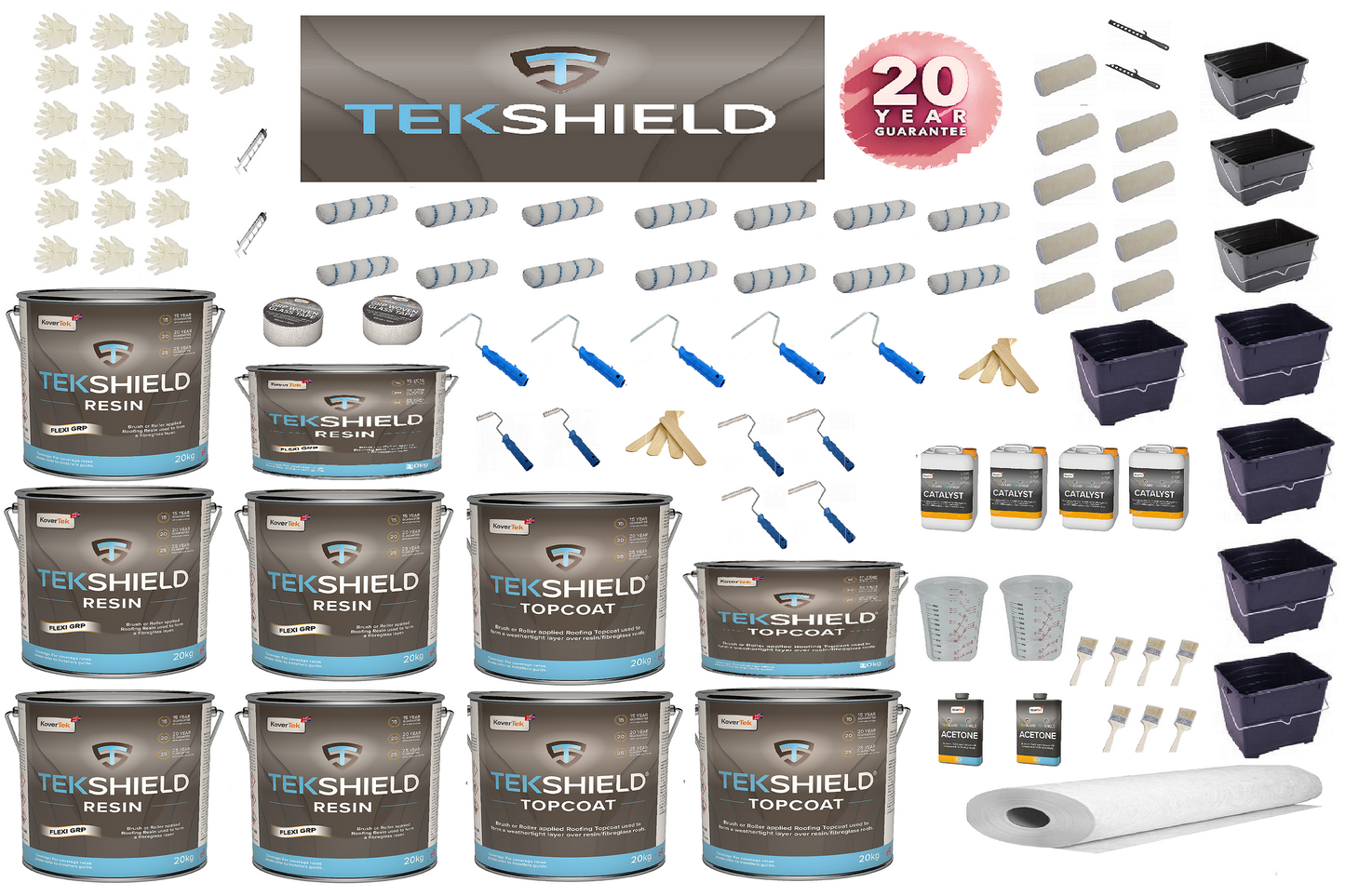 Installation highlights of the Tekshield Roofing Kit, showcasing its professional application for long-lasting results.