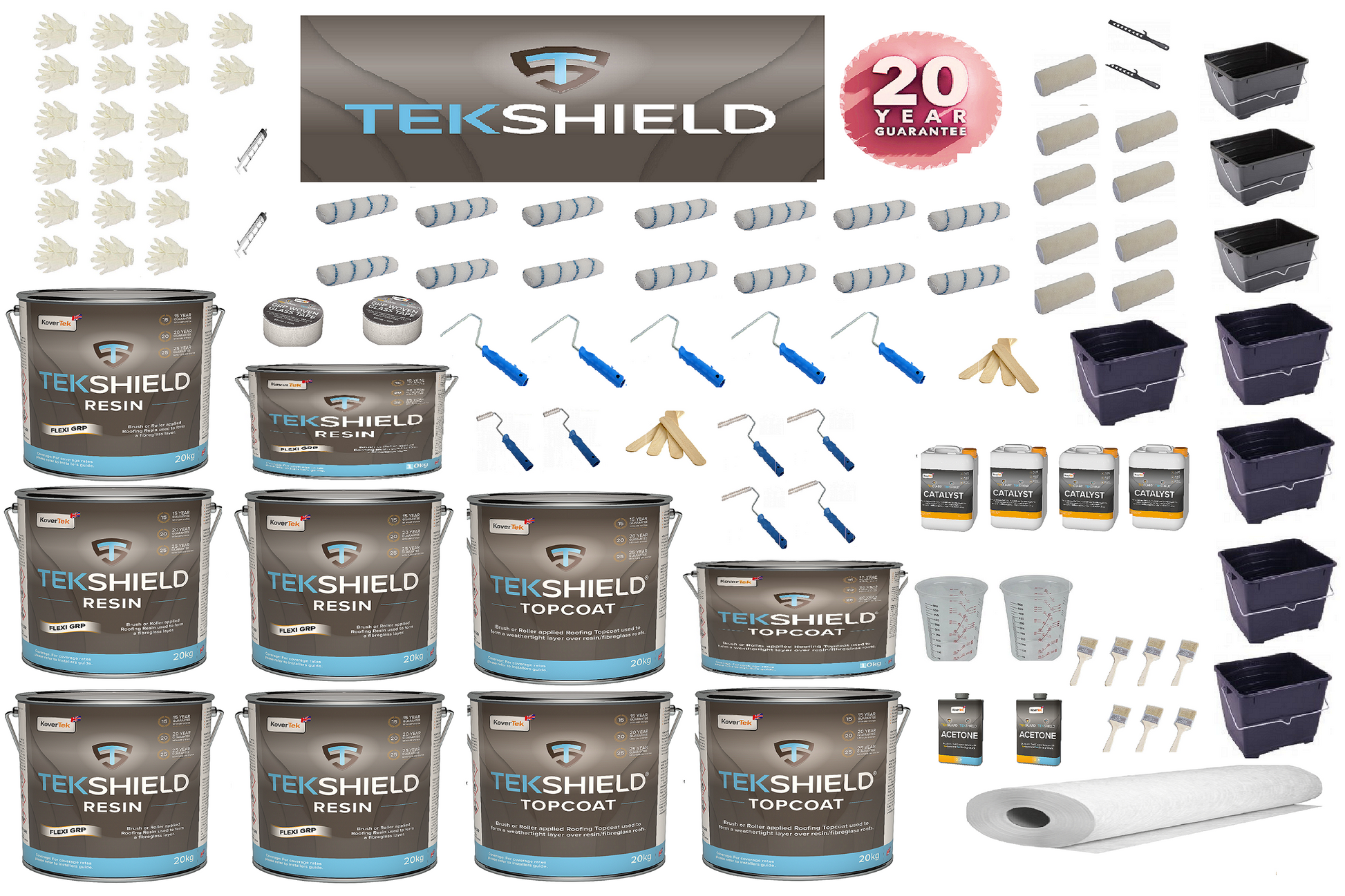 Installation highlights of the Tekshield Roofing Kit, showcasing its professional application for long-lasting results.
