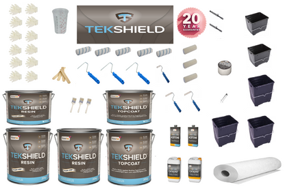 Comparison of Tekshield's Iron Grey finish (RAL 7011) under sunlight, showcasing UV resistance and professional appearance.