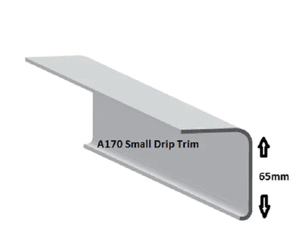 A170 Small Fibreglass Drip  Edge Trim 
