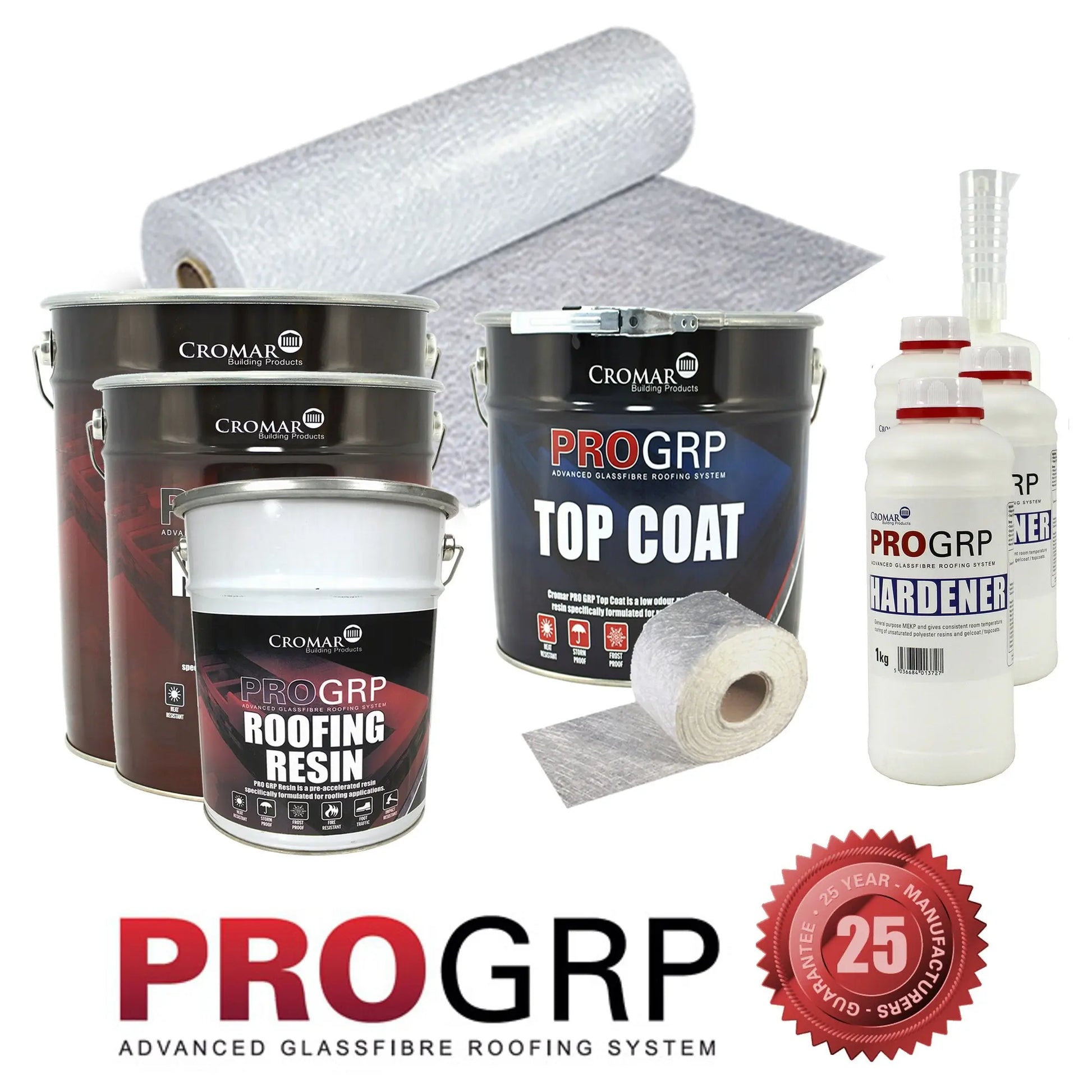 Pro 25 GRP Fire Retardant Fibreglass Kits 450grm  catalyst  (Free Delivery) Cheapest Kits Online Apex Fibreglass Roofing Supplies Ltd