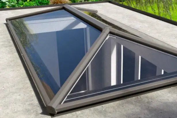 Korniche Contemporary aluminium roof lantern with slim glazing bars