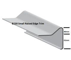 B230 Small Raised Edge Trim - Heavy-Duty GRP Fibreglass Roof Edge for Professional Finish