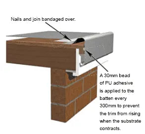 B300 Heavy Duty Raised Trim 140Mm Depth, 3M Long, Ideal For Durable Water Management - Apex