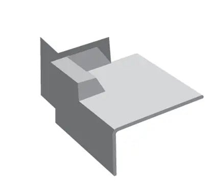 Hot Press moulded GRP pre-formed corner.  For use at the junction of a flat roof and abutting wall.  Compatible with A200, B260 and D260 trims