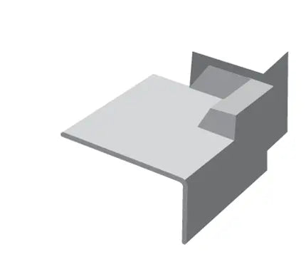 Hot press moulded GRP pre-formed corner.  For use at the junction of a flat roof and abutting wall.  Compatible with A200, B260 and D260 trims.