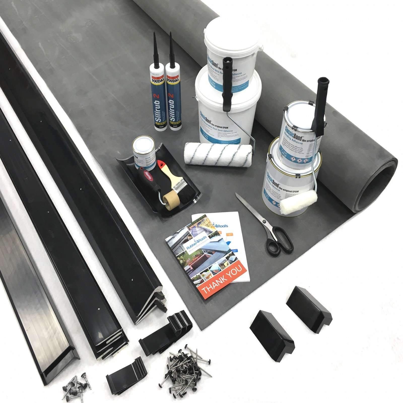 Classic Bond EPDM Flat Roof Kits(Free Delivery) 2 to 5 days delivery - Apex