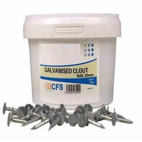 Galvanised Clout Nail 20mm 1kg Apex Fibreglass Roofing Supplies Ltd