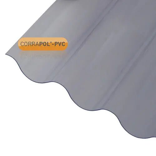 Corrapol CORRUGATED PVC ROOF SHEET CLEAR (Free Shipping )(OUT OF STOCK) - Apex