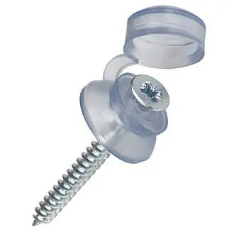 CORRAPOL POLYCARBONATE FIXINGS CLEAR 60 X 20MM 50 PACK (SORRY OUT OF STOCK) - Apex