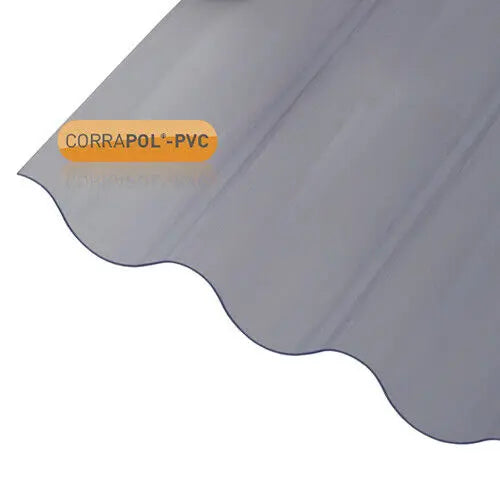 Corrapol CORRUGATED PVC ROOF SHEET CLEAR (Free Shipping ) Apex Fibreglass Roofing Supplies