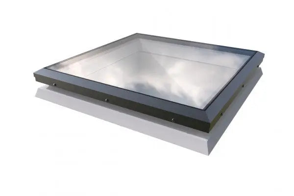 Flat glass rooflight (Glass Trade) -                 900 x 900             - MDM-FP-BU090090PCR-X-FA Apex Fibre Glass Roofing Supplies