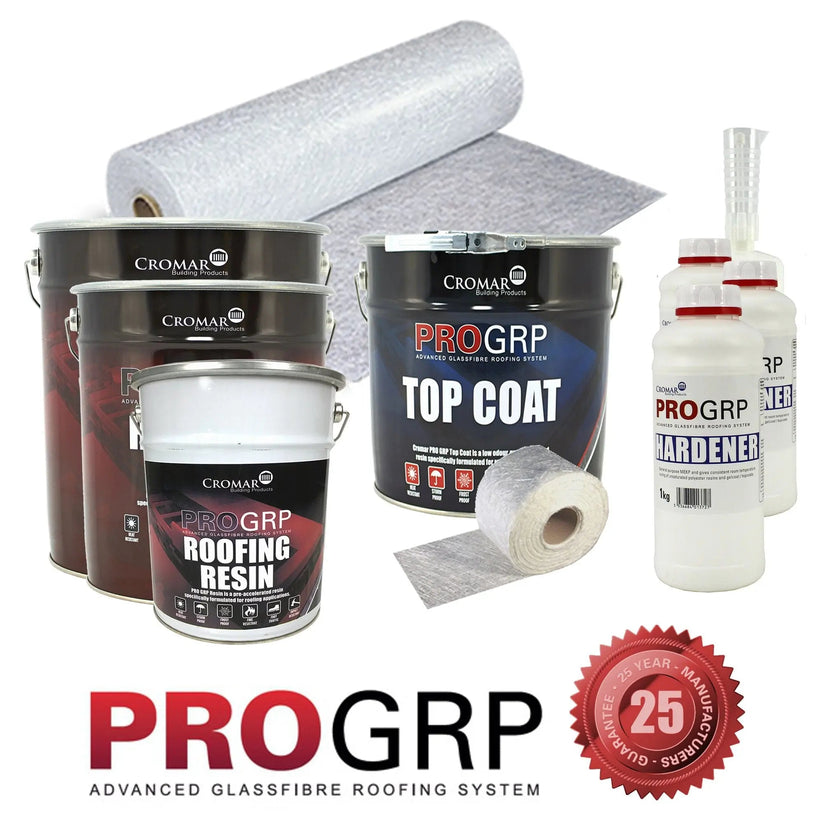 Pro 25 GRP Fire Retardant Fibreglass Roofing Kit 450gsm